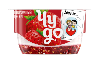 Десерт творожный Чудо клубника/земляника 4,0 % 100г БЗМЖ