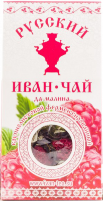 Напиток чайный Русский Иван-чай да малина 50г