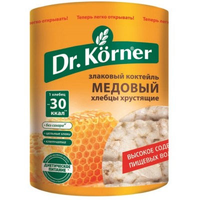 Хлебцы хрустящие Др Кёрнер Медовые 100г