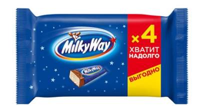 Батончик шоколадный Милки Вей мультипак 104г