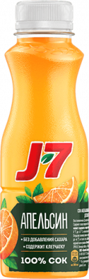 Сок J-7 Апельсиновый 0.3л
