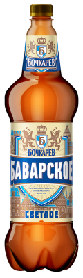 Напиток пивной светлый Бочкарев Баварское 1,2л 4,3%