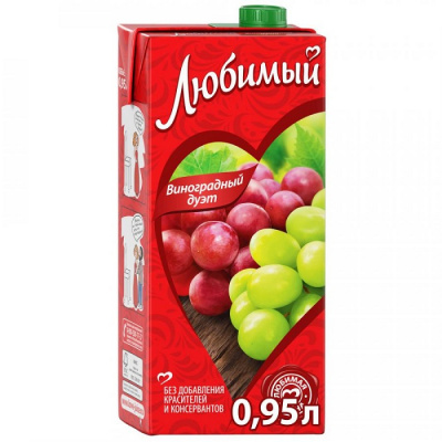 Напиток Любимый Виноградный дуэт 0,95л