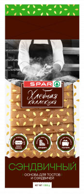 Хлеб Сэндвичный SPAR Хлебная коллекция нарезанный 480г
