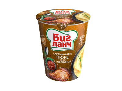 Пюре картофельное Биг Ланч соус с говядиной 50г