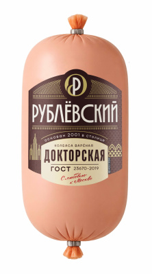Колбаса вареная Докторская ГОСТ Рублевкий МК срез 400г