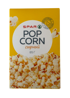 Попкорн SPAR Сырный для СВЧ Печи 85г