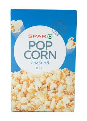 Попкорн SPAR Соленый для СВЧ Печи 100г