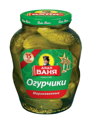 Огурчики маринованные Дядя Ваня 1800г ст/б