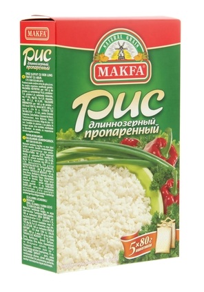 Рис длиннозерный Макфа пропаренный 5*80г