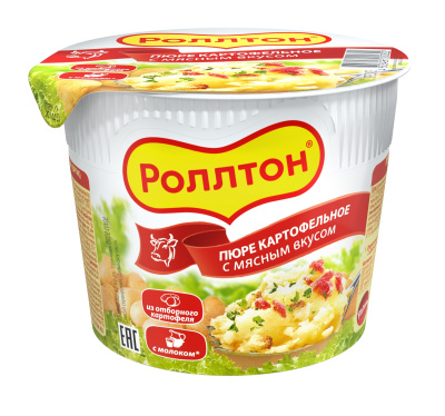 Пюре Роллтон картофельное с мясом 40г