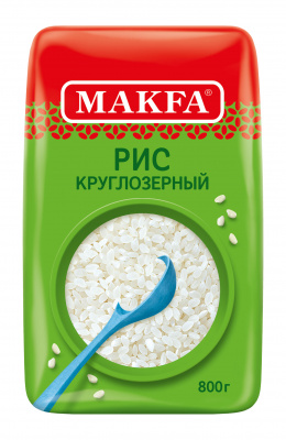 Рис круглый Макфа 800г