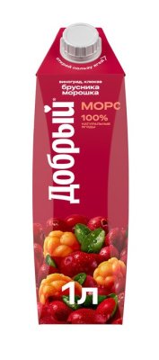 Морс Добрый Брусника/Морошка 1л