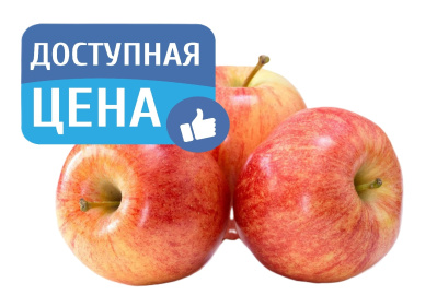 Яблоки молодые Гала вес