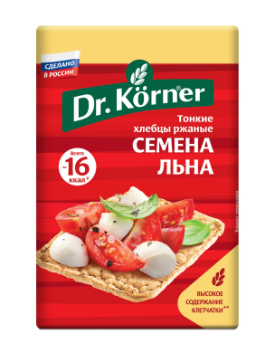 Хлебцы ржаные Др Кёрнер с семенами льна 100г
