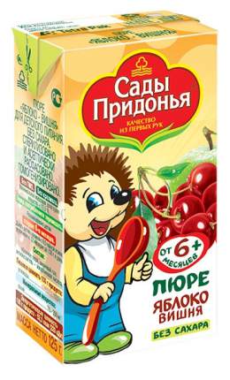 Пюре Сады Придонья Яблоко/Вишня с 6мес т/п 125г
