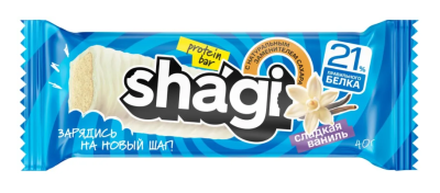 Батончик протеиновый Shagi со вкусом ванили 40г