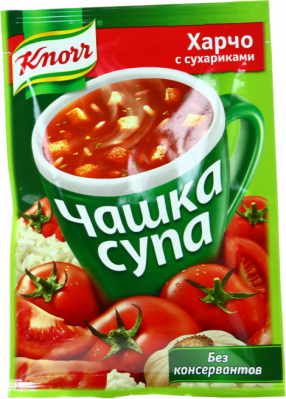 Суп Харчо с сухариками Чашка супа Кнорр 13,7г
