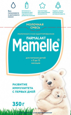 Смесь молочная Мамелле с 0-12мес 350г БЗМЖ
