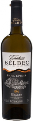 Вино Шато Бельбек Шардоне бел п/сл 0,75л 10-12%