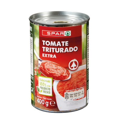 Томаты мелконарезанные SPAR 400г ж/б