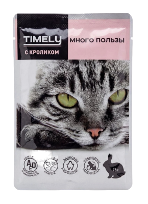 Корм влажный для котят Таймли Курица в соусе 75г