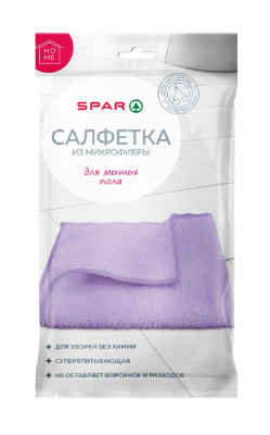 Салфетка из микрофибры SPAR для Мытья Пола 50х60см 1шт