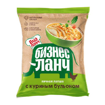 Лапша Бизнес Ланч яичная с куриным бульоном 60г