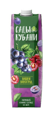 Нектар Сады Кубани Вишня/Виноград 1л