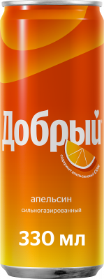 Напиток газ Добрый Апельсин 0,33 ж/б