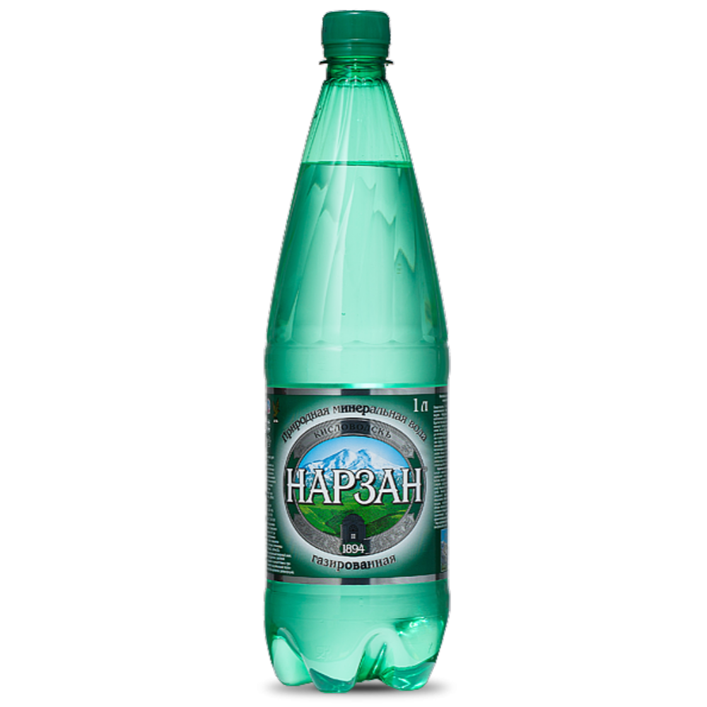 Вода минеральная Нарзан газ 1л