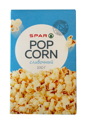 Попкорн SPAR Сливочный для СВЧ Печи 100г