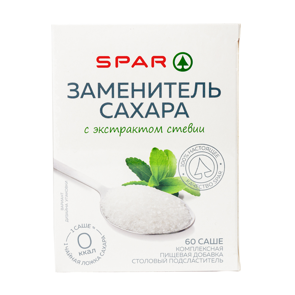 Заменитель сахара SPAR 60шт саше