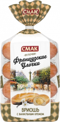 Булочки Французские улочки с кремом вкус ванили 160г