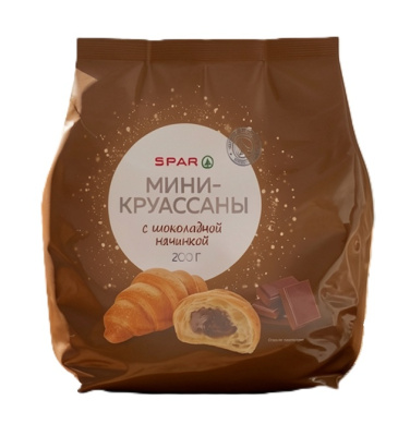 Круассаны мини SPAR с Шоколадной начинкой 200г