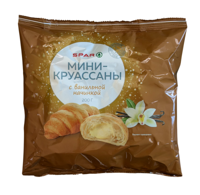Круассаны мини SPAR с Ванильной начинкой 200г