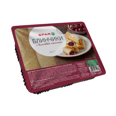 Блинчики SPAR с вишневой начинкой 360г