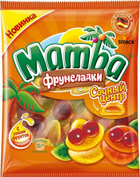 Мармелад жевательный Мамба с фруктовой начинкой 70г