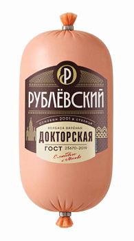Колбаса вареная Докторская ГОСТ Рублевкий МК срез 400г
