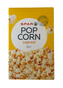 Попкорн SPAR Сырный для СВЧ Печи 85г