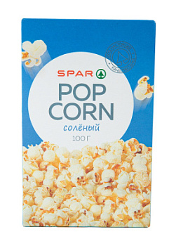 Попкорн SPAR Соленый для СВЧ Печи 100г