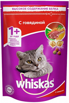 Корм сухой для кошек Вискас Говядина 350г