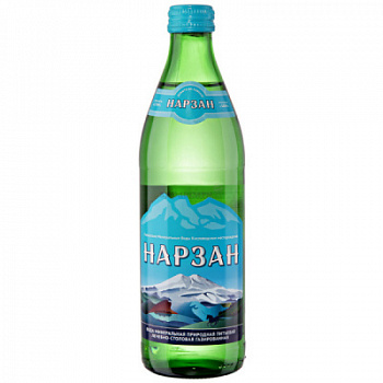 Вода минеральная лечеб-стол Нарзан газ 0,45л ст/б