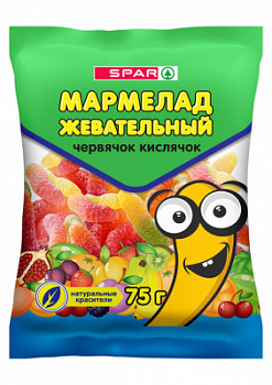 Мармелад жевательный SPAR Червячок Кислячок 75г