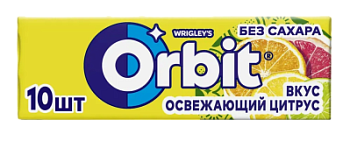 Жевательная резинка Орбит Освежающий цитрус 13,6г