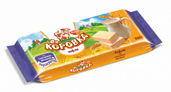 Вафли Коровка топленое молоко 300г
