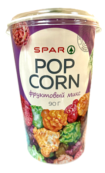 Попкорн SPAR Фруктовый Микс 90г стакан