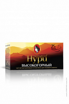 Чай Принцесса Нури Высокогорный черный 25пак