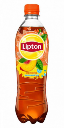 Напиток холодный черный чай Липтон Персик 0.5л