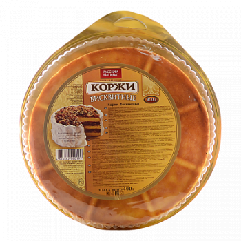 Коржи Русский Бисквит светлые 400г